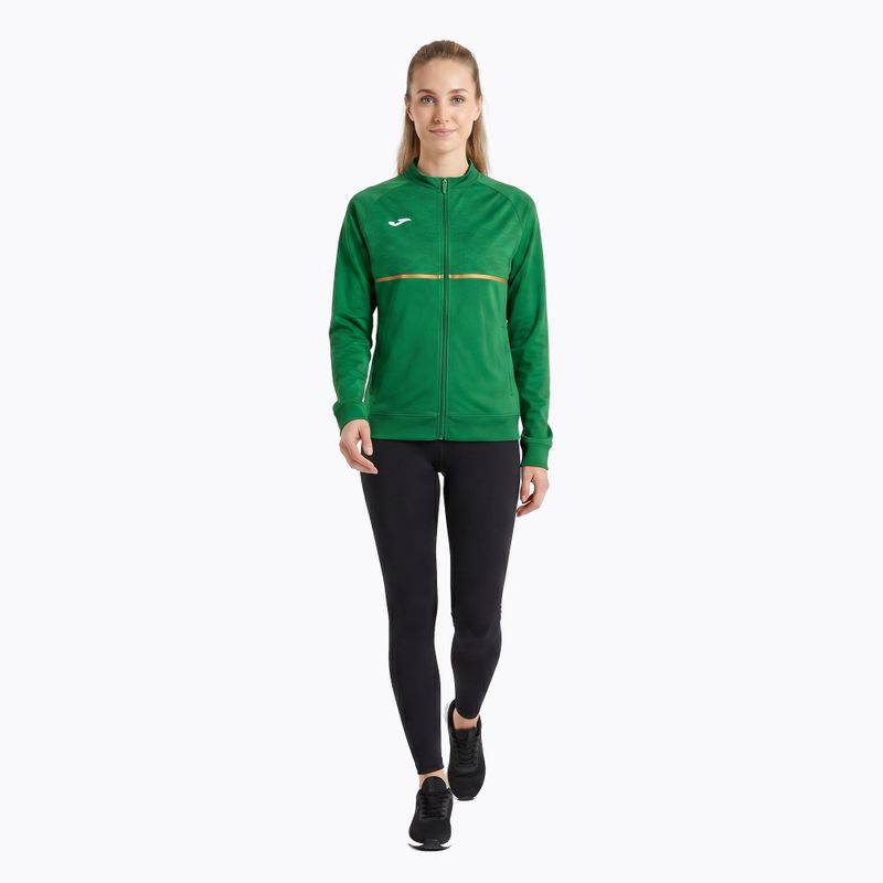 Moteriškas bėgimo džemperis Joma Record III Full Zip green 2
