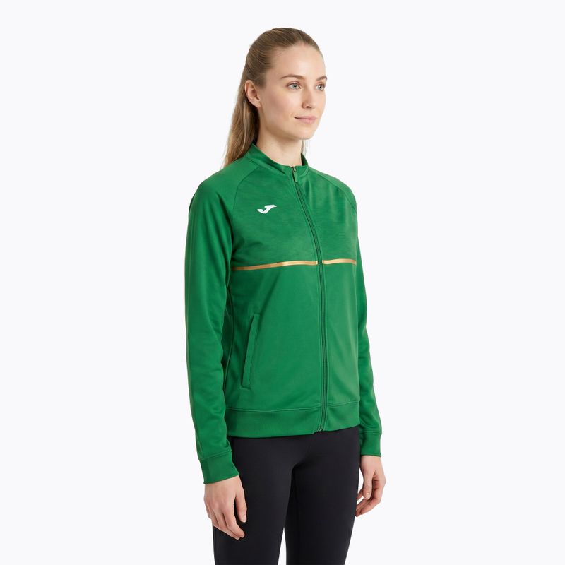 Moteriškas bėgimo džemperis Joma Record III Full Zip green 3