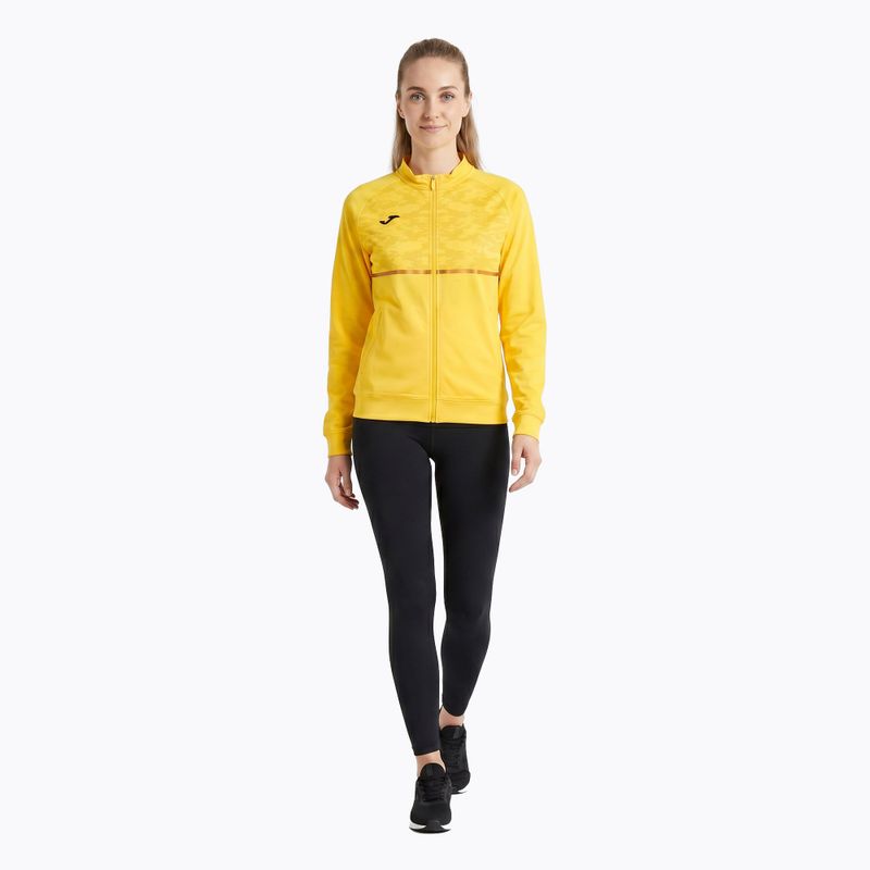 Moteriškas bėgimo džemperis Joma Record III Full Zip yellow 2