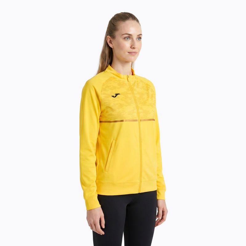 Moteriškas bėgimo džemperis Joma Record III Full Zip yellow 4