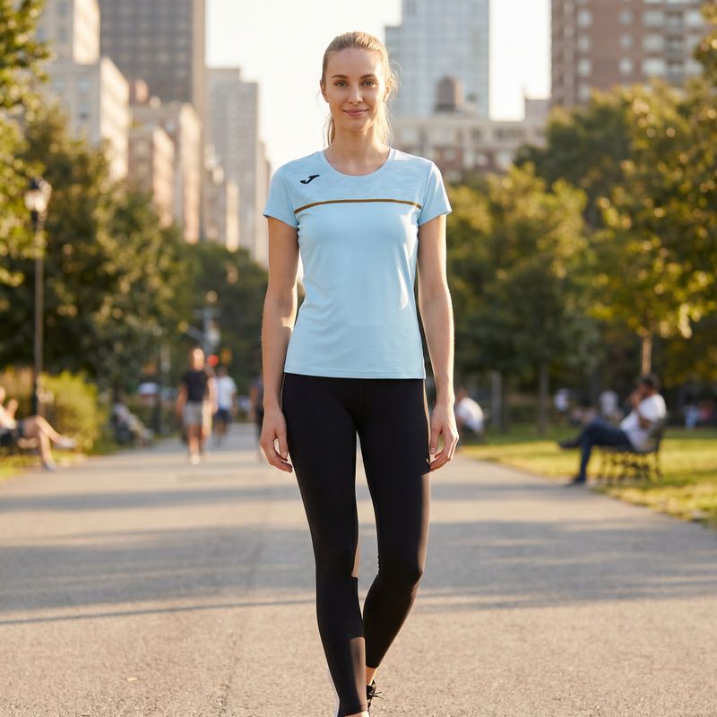 Moteriški bėgimo marškinėliai Joma Record III light blue 6