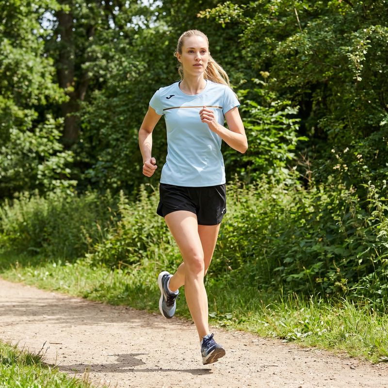 Moteriški bėgimo marškinėliai Joma Record III light blue 8