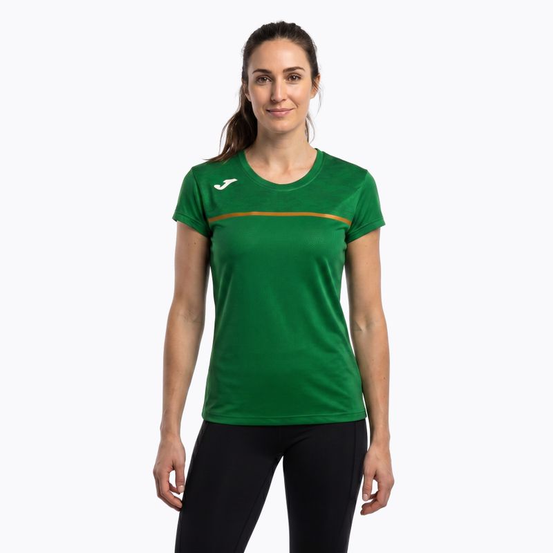 Moteriški bėgimo marškinėliai Joma Record III green 3
