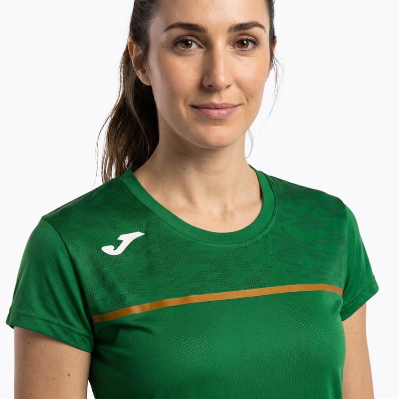 Moteriški bėgimo marškinėliai Joma Record III green 4