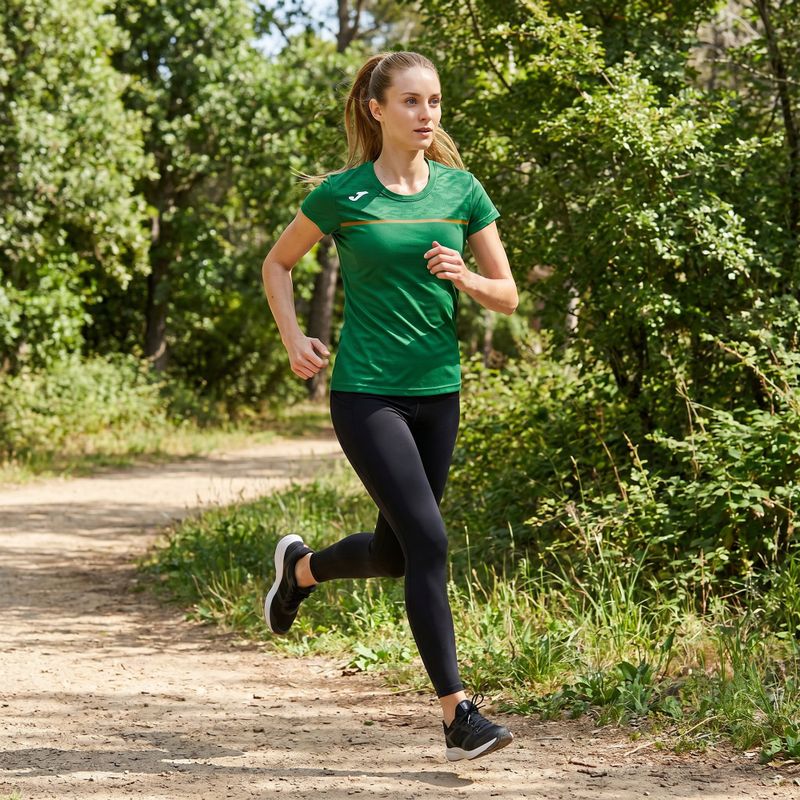 Moteriški bėgimo marškinėliai Joma Record III green 8
