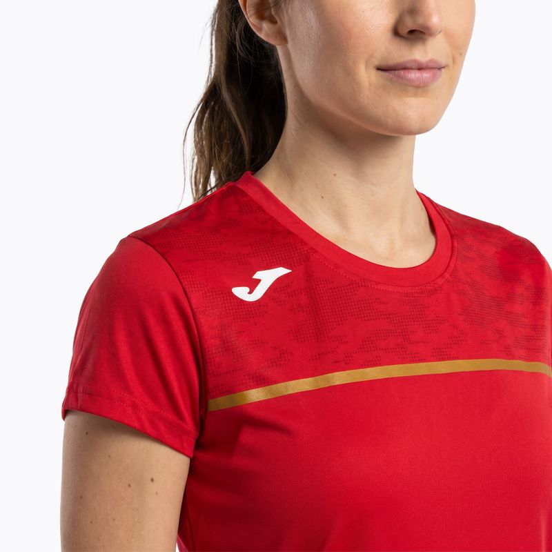 Moteriški bėgimo marškinėliai Joma Record III red 4