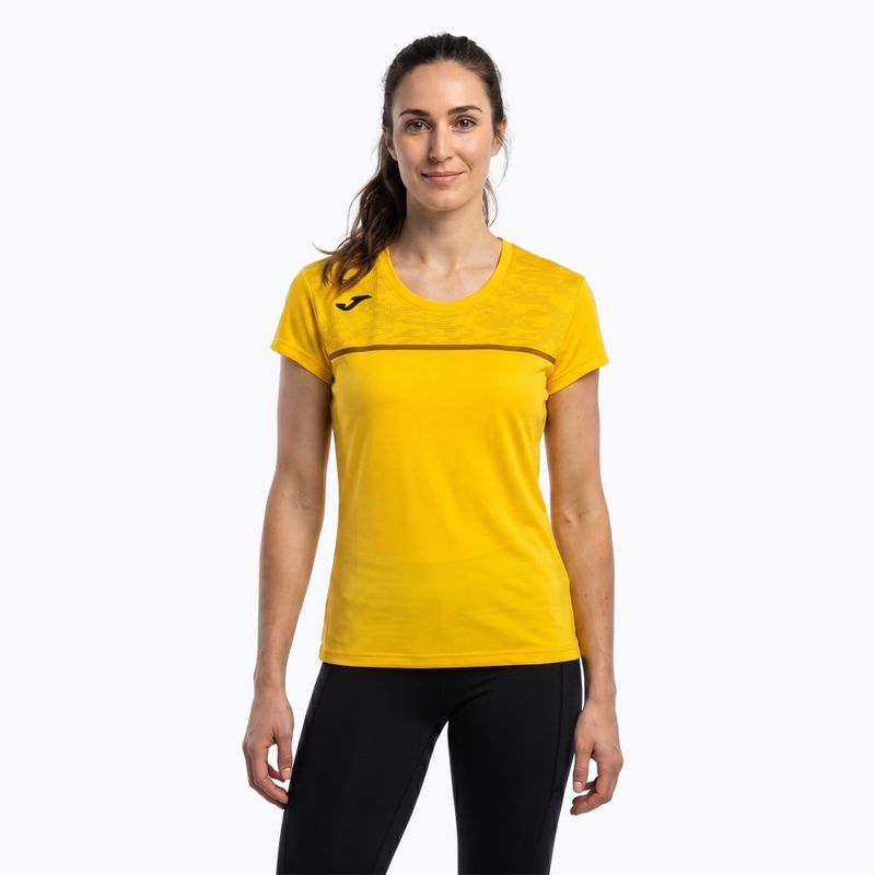 Moteriški bėgimo marškinėliai Joma Record III yellow 3