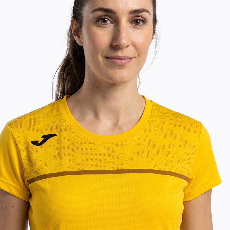 Moteriški bėgimo marškinėliai Joma Record III yellow 4
