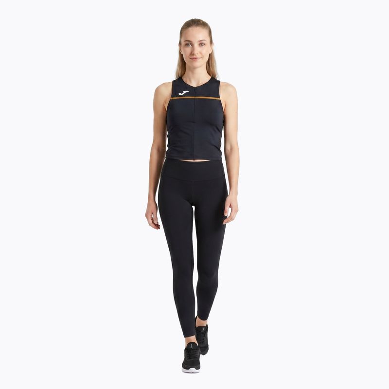 Moteriški bėgimo marškinėliai Joma Record III Top black 2