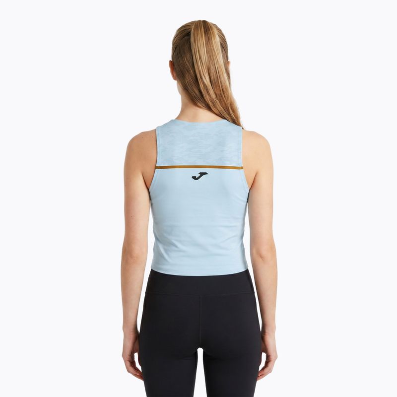 Moteriški bėgimo marškinėliai Joma Record III Top light blue 2