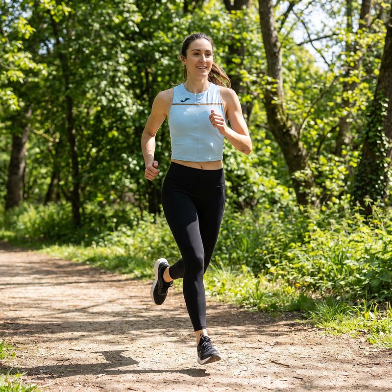 Moteriški bėgimo marškinėliai Joma Record III Top light blue 6