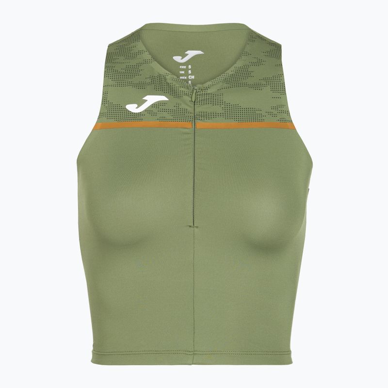 Moteriški bėgimo marškinėliai Joma Record III Top khaki 4