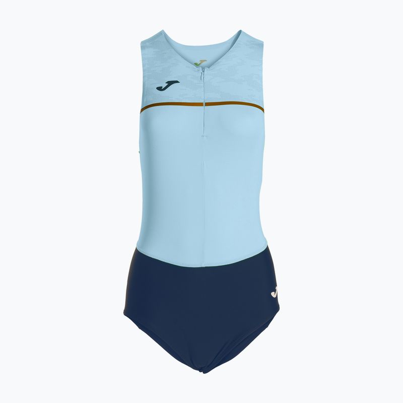 Moteriškas triatlono maudymosi kostiumėlis Joma Record III Bodysuit sky blue-navy