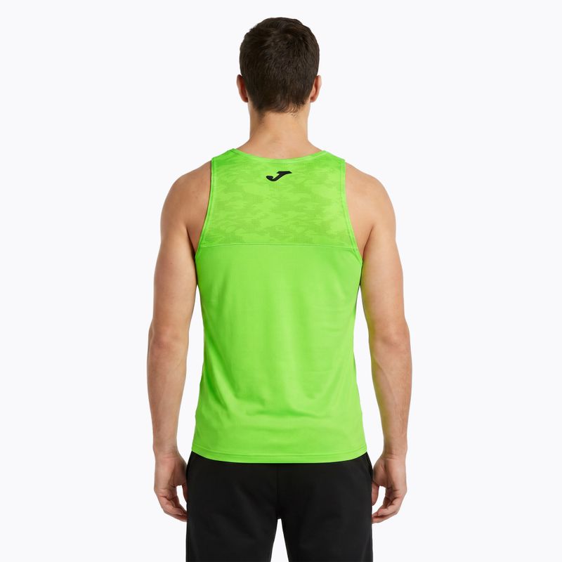 Vyriški bėgimo marškinėliai Joma Record III fluor green 2
