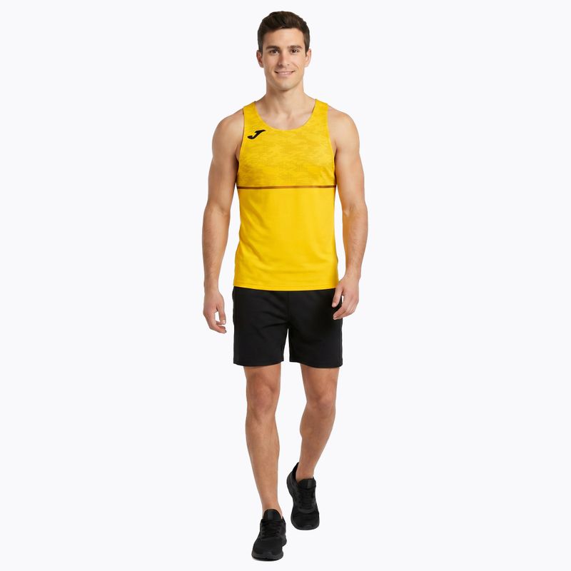 Vyriški bėgimo marškinėliai Joma Record III yellow 2