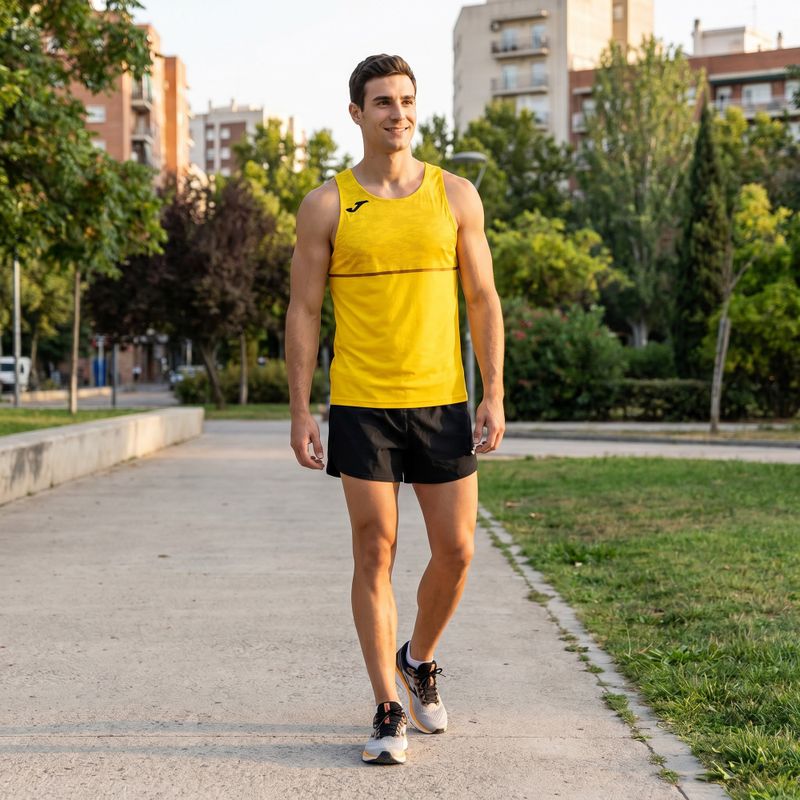 Vyriški bėgimo marškinėliai Joma Record III yellow 6