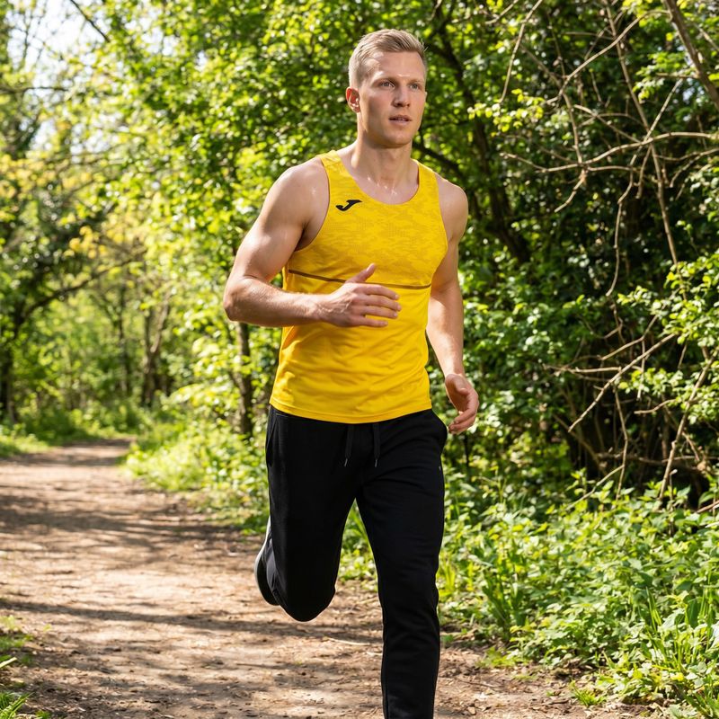 Vyriški bėgimo marškinėliai Joma Record III yellow 9