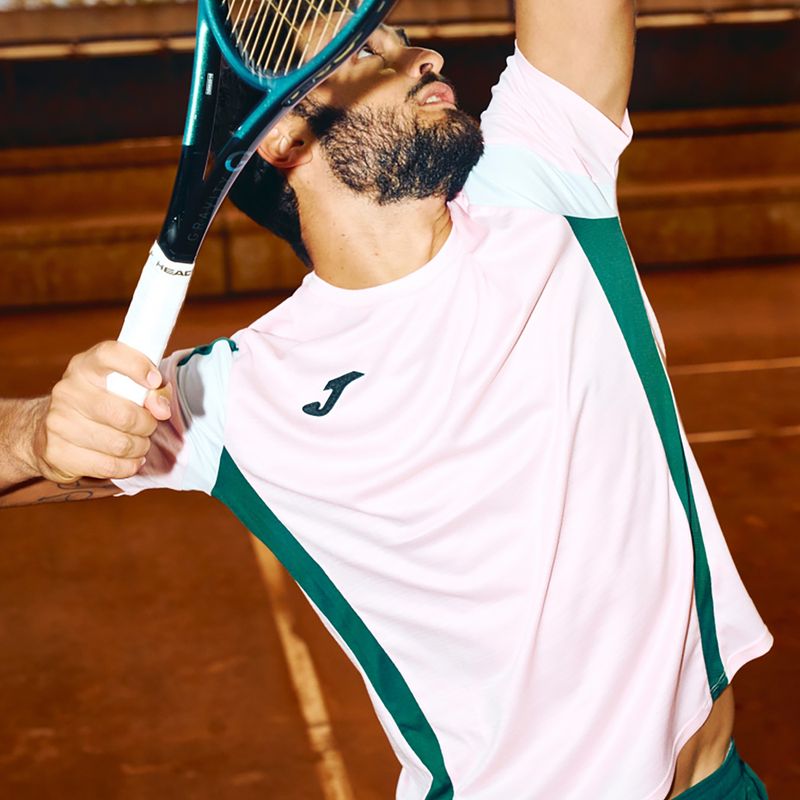 Vyriški marškinėliai Joma Montreal pink/green 5