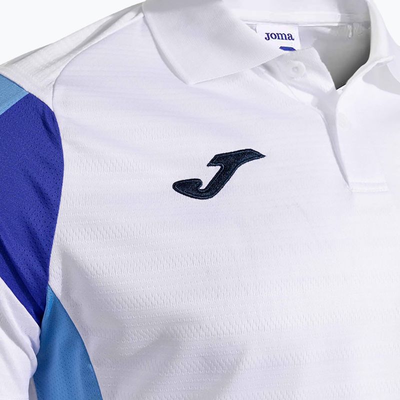 Vyriški teniso marškinėliai Joma Montreal white/sky blue 4