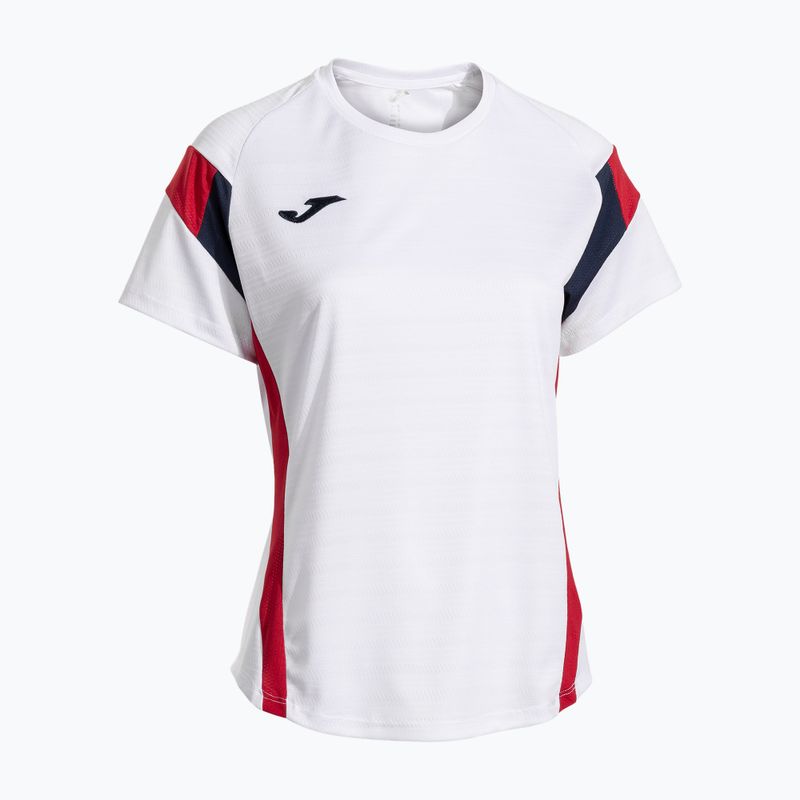 Moteriški teniso marškinėliai Joma Montreal white / red 3