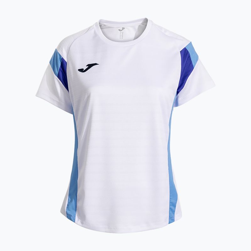 Moteriški teniso marškinėliai Joma Montreal white/sky blue