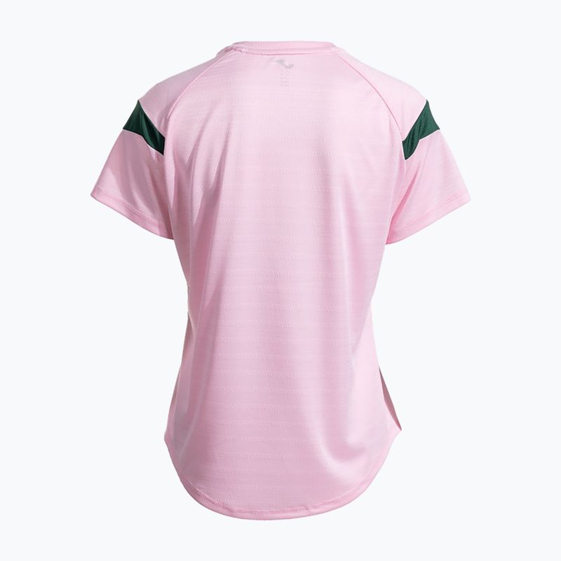 Moteriški teniso marškinėliai  Joma Montreal pink/green 3