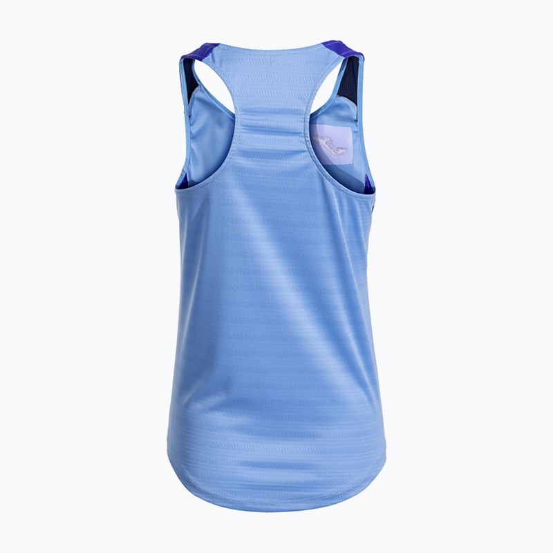 Moteriški teniso marškinėliai  Joma Montreal sky blue/dark navy 2