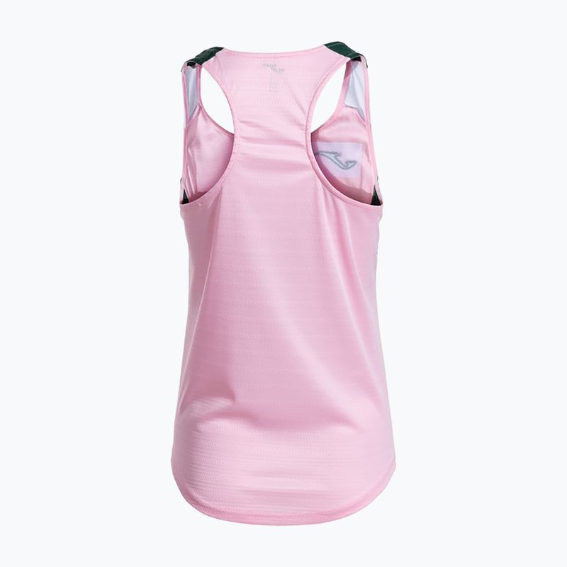Moteriški teniso marškinėliai  Joma Montreal pink/green 2