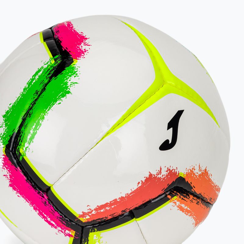 Futbolo kamuolys Joma Halley II baltas/fluorescencinės žalios spalvos, dydis 5 4