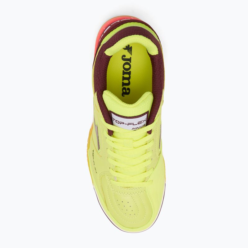 Vyriški futbolo batai Joma Top Flex IN fluor yellow/purple 5