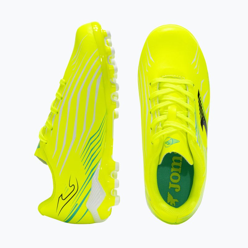 Vaikiški futbolo batai Joma Propulsion Jr FG fluorescencinė geltona 5