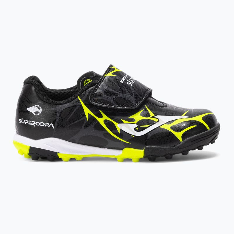 Vaikiški futbolo bateliai Joma Super Copa Jr TF black / fluor yellow 8