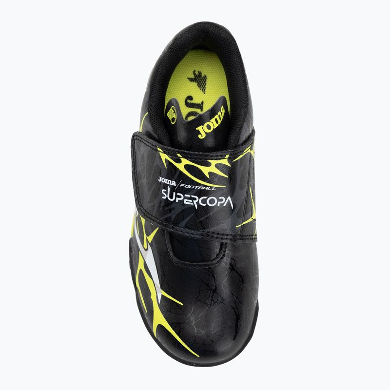 Vaikiški futbolo bateliai Joma Super Copa Jr TF black / fluor yellow 5