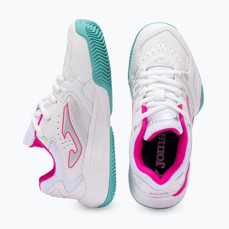 Vaikiški teniso batai Joma Master JR 1000 C white/fuchsia 4