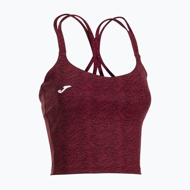 Moteriški teniso marškinėliai Joma Challenge Top W burgundy 3