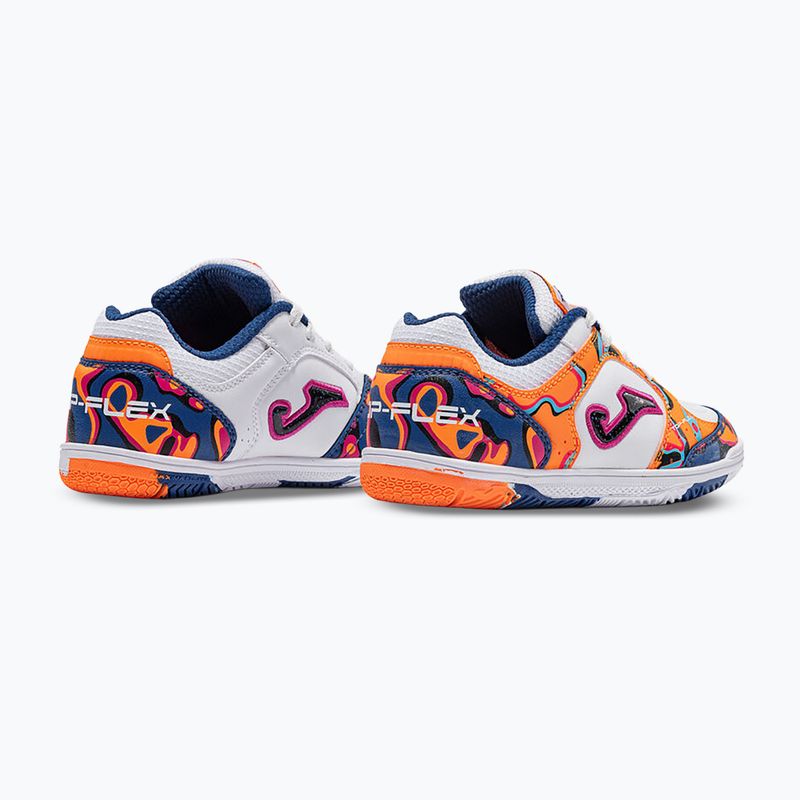 Vaikiški futbolo batai Joma Top Flex Jr IN white-orange 3