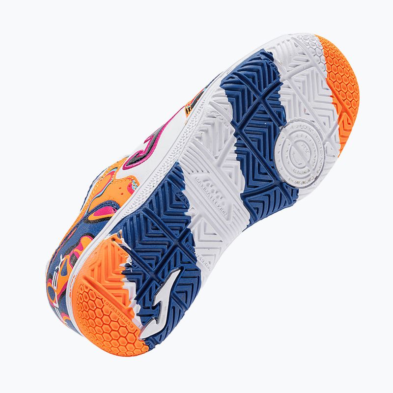 Vaikiški futbolo batai Joma Top Flex Jr IN white-orange 5