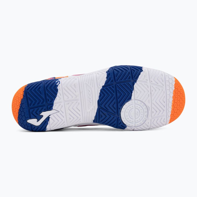 Vaikiški futbolo batai Joma Top Flex Jr IN white-orange 4