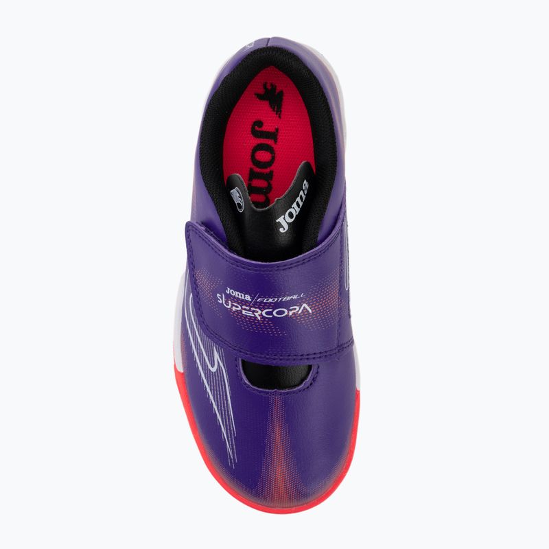 Vaikiški futbolo batai Joma Supercopa Jr IN purple 5