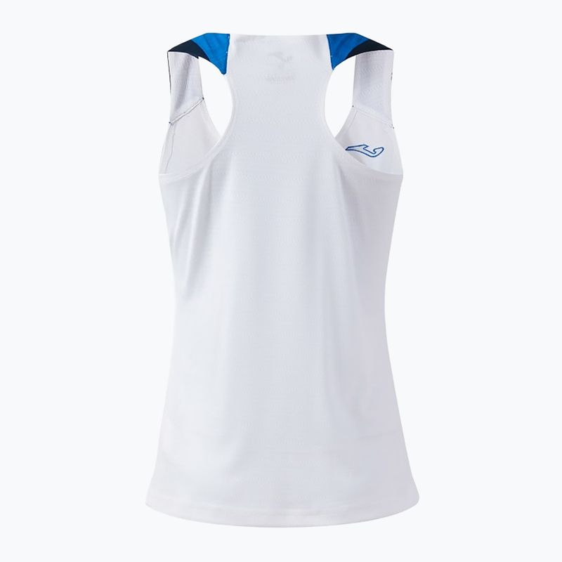 Moteriški teniso marškinėliai Joma Terra Tank Top white/royal 2