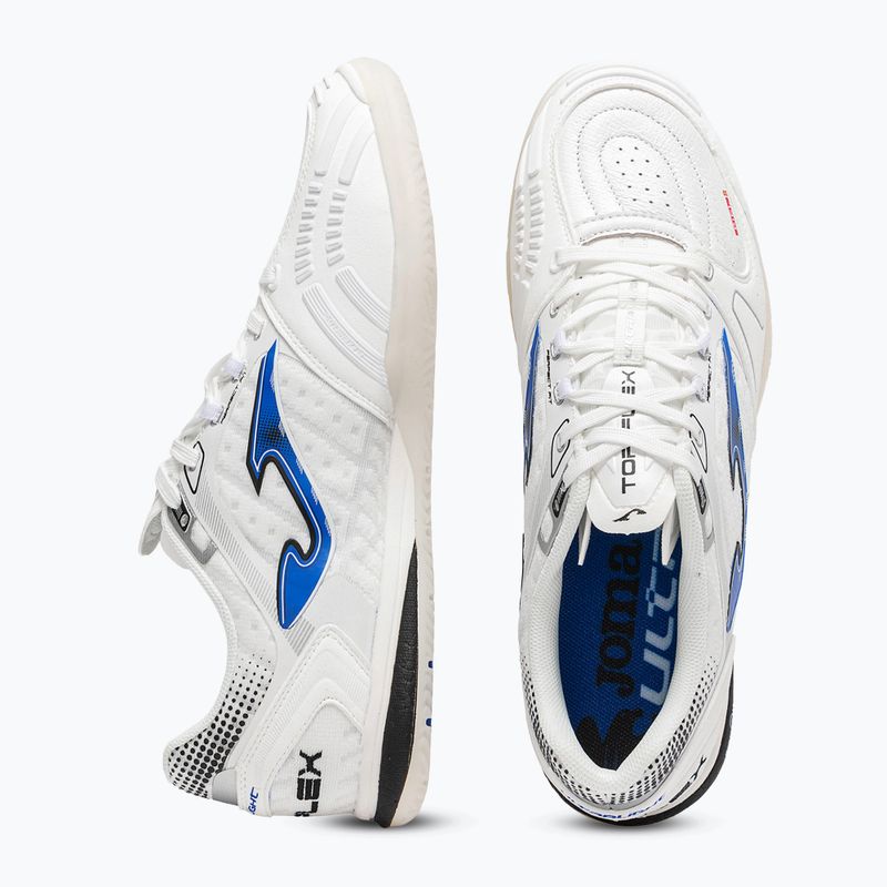 Vyriški futbolo bateliai Joma Top Flex Ultralight Indoor white/royal blue 4