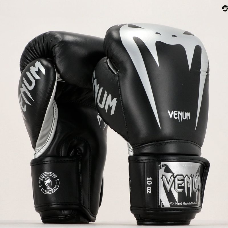 Venum Giant 3.0 juodos ir sidabrinės bokso pirštinės 2055-128 11
