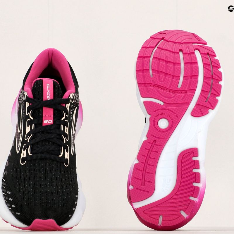 Moteriški bėgimo batai Brooks Glycerin 20 black/fuchsia/linen 13