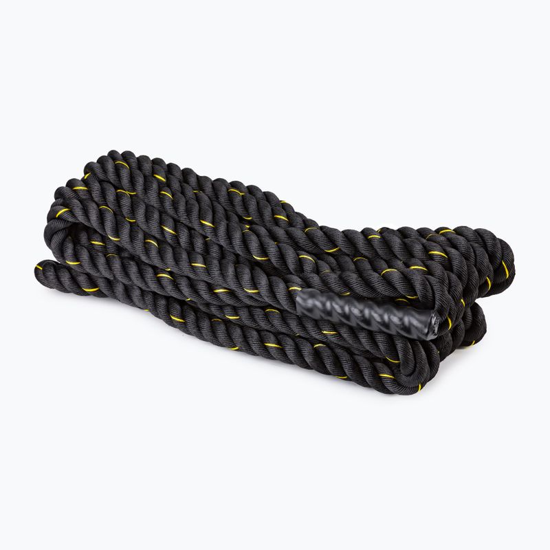 TRX treniruočių virvė 3,8 cm x 15,24 m juoda EXROPE-50