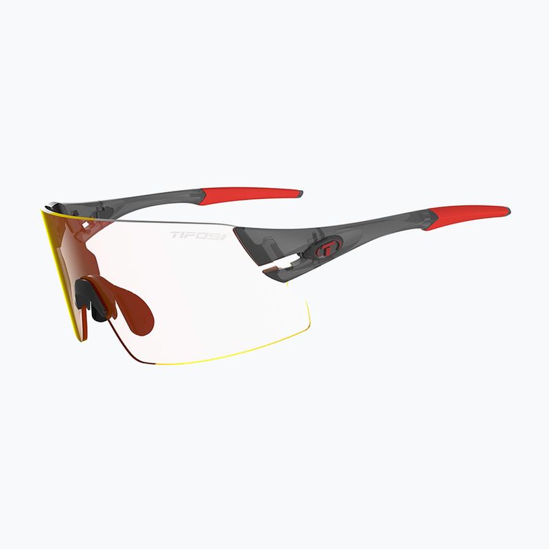 "Tifosi Rail Xc Clarion Fototec" satin vapor/clarion red fotochrominiai dviračių akiniai 5