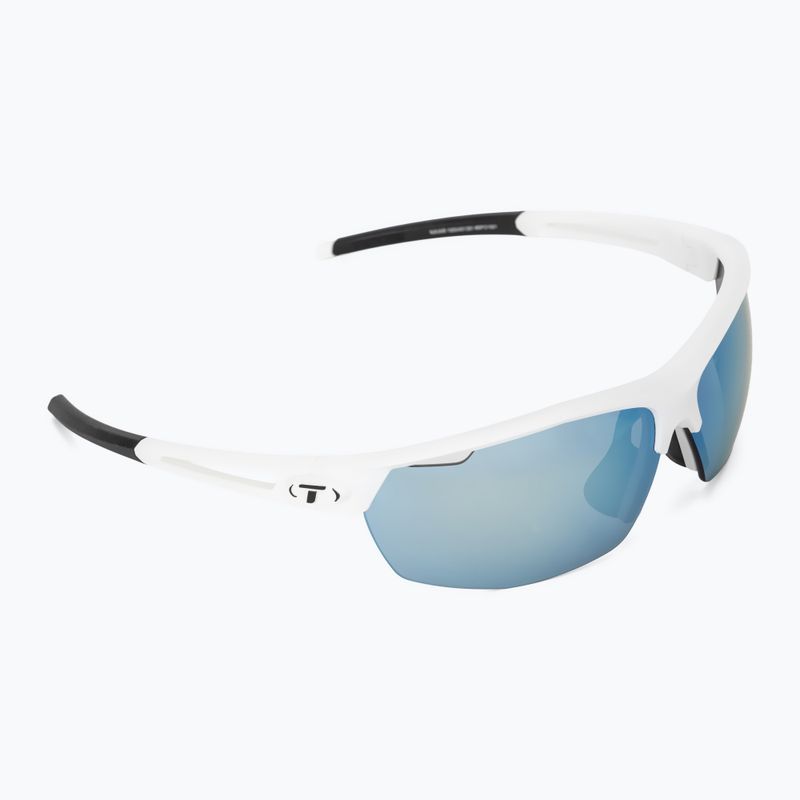 Saulės akiniai Tifosi Navar matte white/smoke bright blue mirror