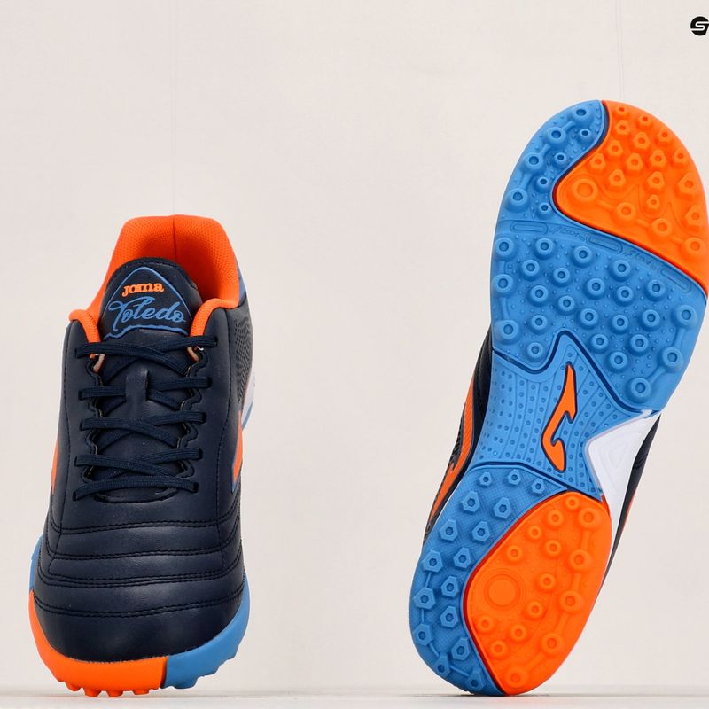 Vaikiški futbolo bateliai Joma Toledo Jr TF navy/orange 18