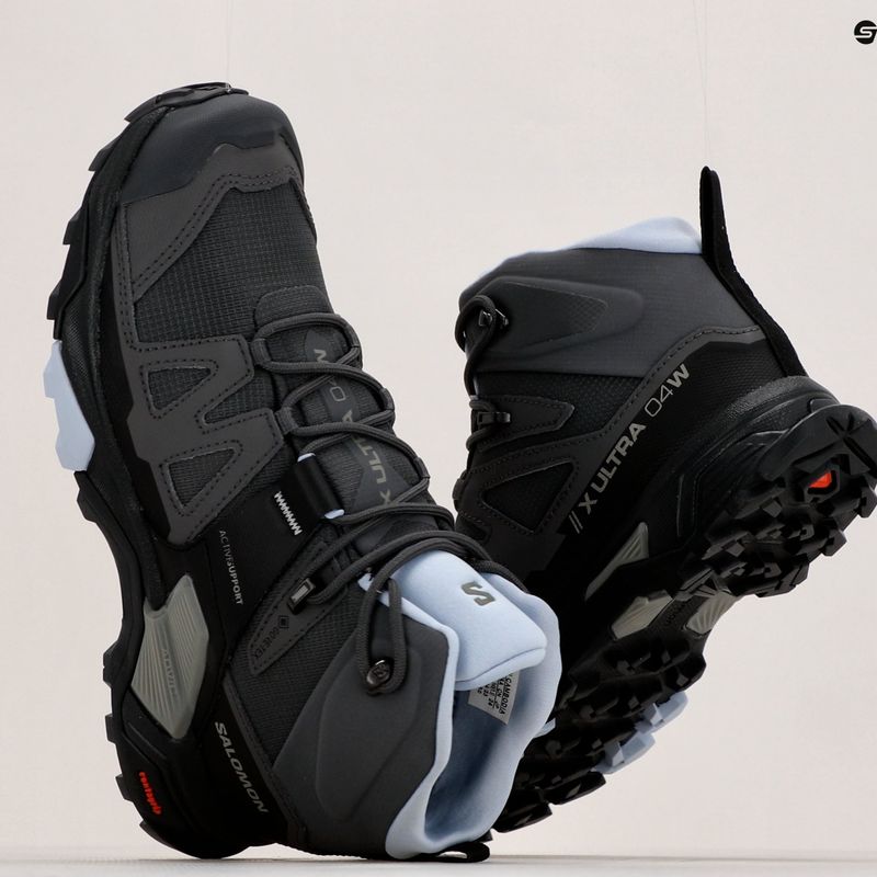 Moteriški trekingo batai Salomon X Ultra 4 Mid GTX magnet/black/zen 19
