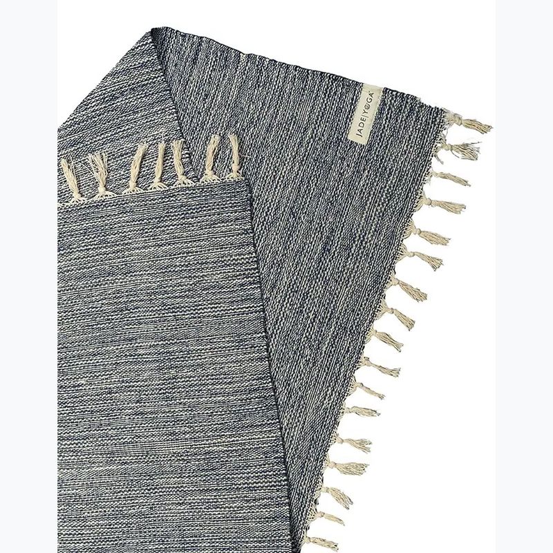 Jogos antklodė JadeYoga Recycled Cotton Hand Loomed Yoga midnight blue 2