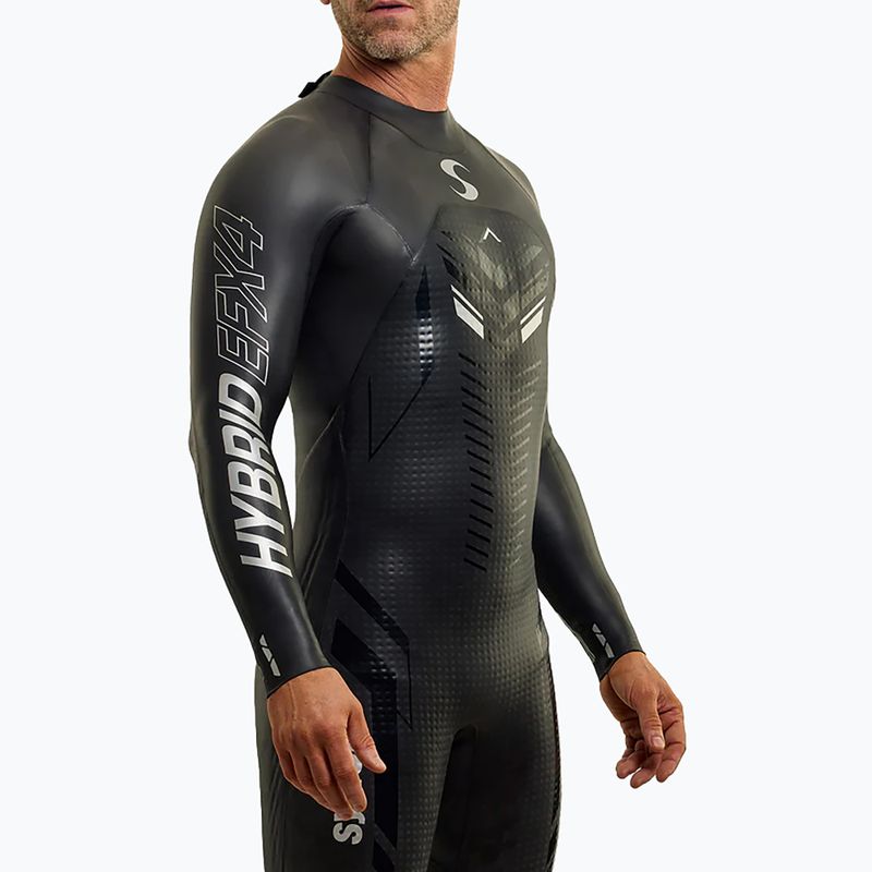 Vyrų triatlono kostiumas Synergy Hybrid EFX4 Full Sleeve Triathlon black 3